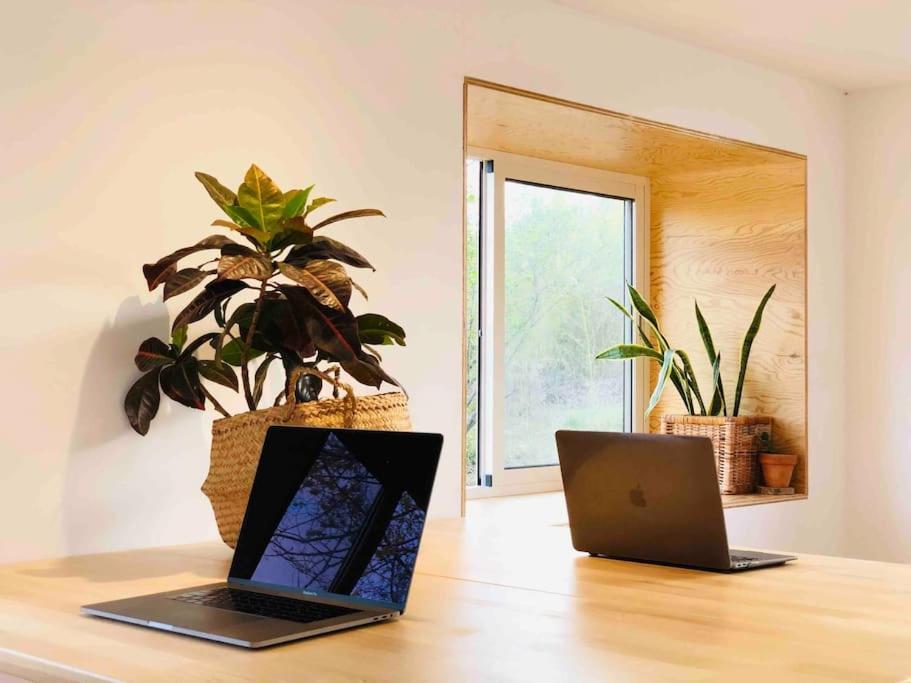 Eco Tiny Home & Office For Digital Nomads Vallmoll Bagian luar foto