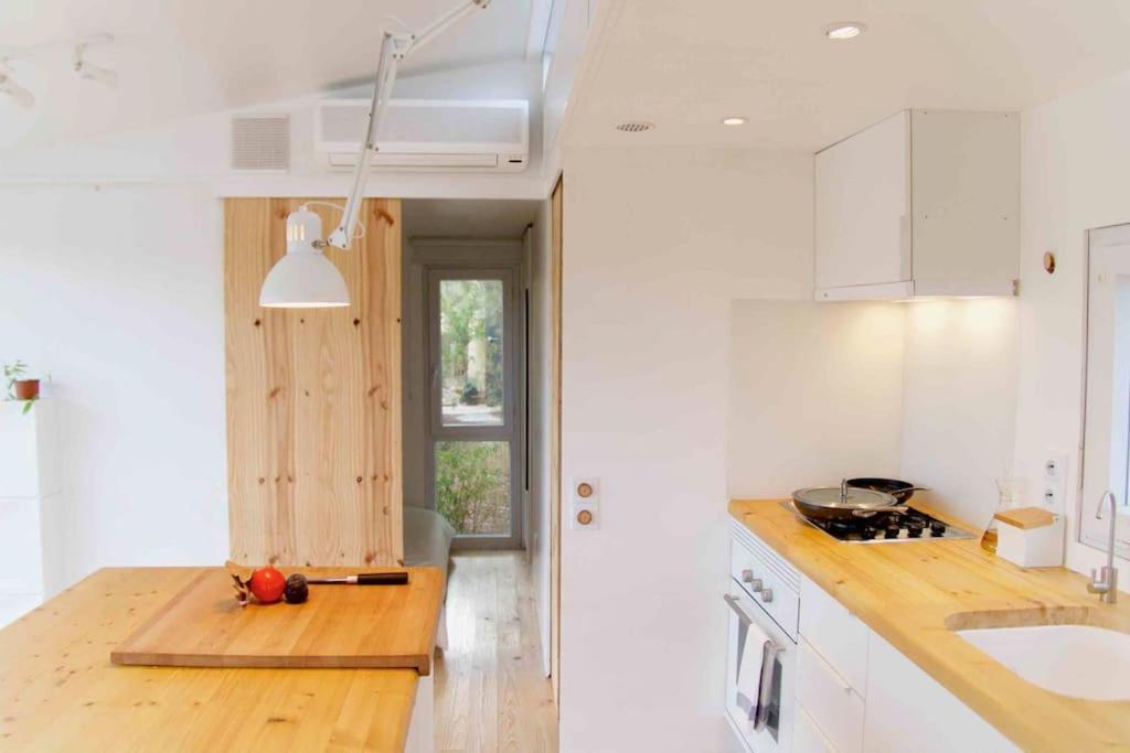 Eco Tiny Home & Office For Digital Nomads Vallmoll Bagian luar foto